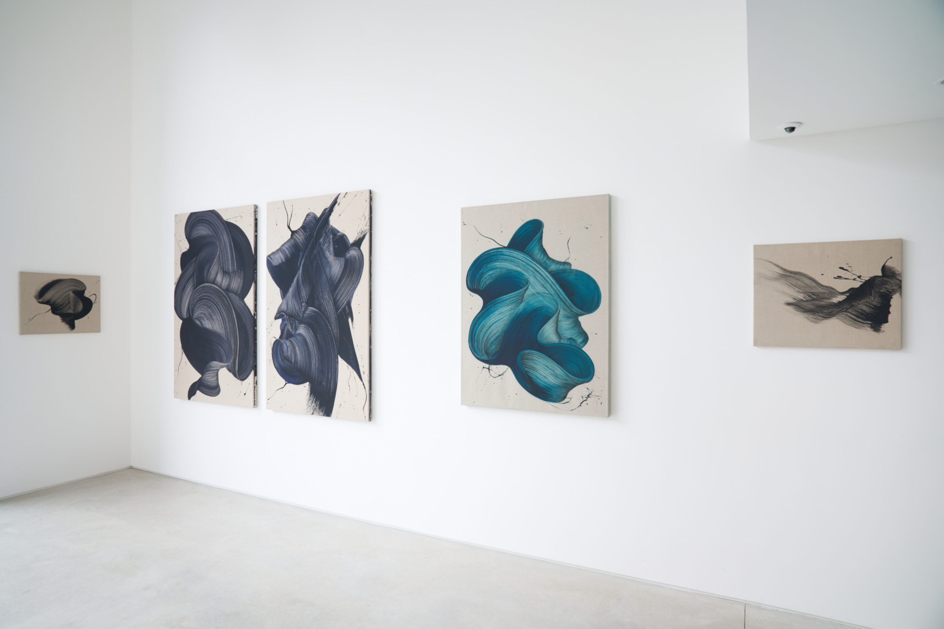 Installation shot of In Flux, Hang-Up Gallery, London, 2025