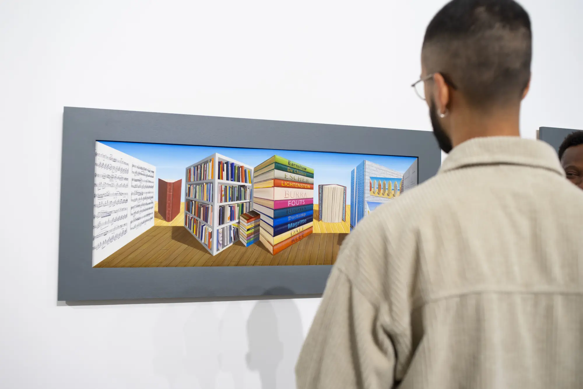 Guests at Patrick Hughes: The Perspective Paradox.