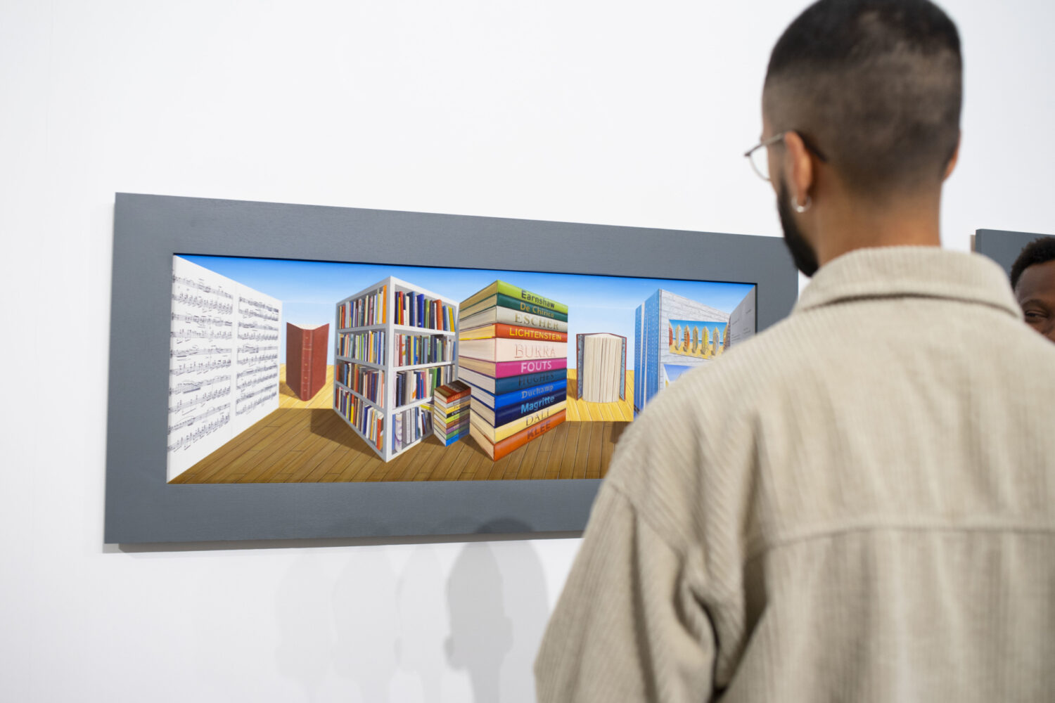 Guests at Patrick Hughes: The Perspective Paradox.