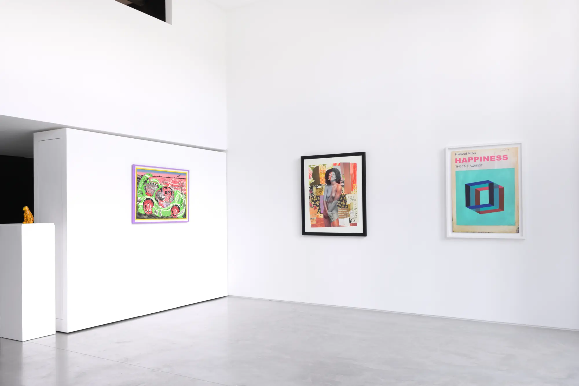 Harland Miller, Happiness: The Case Against on display at HU's Summer Hang, 2024