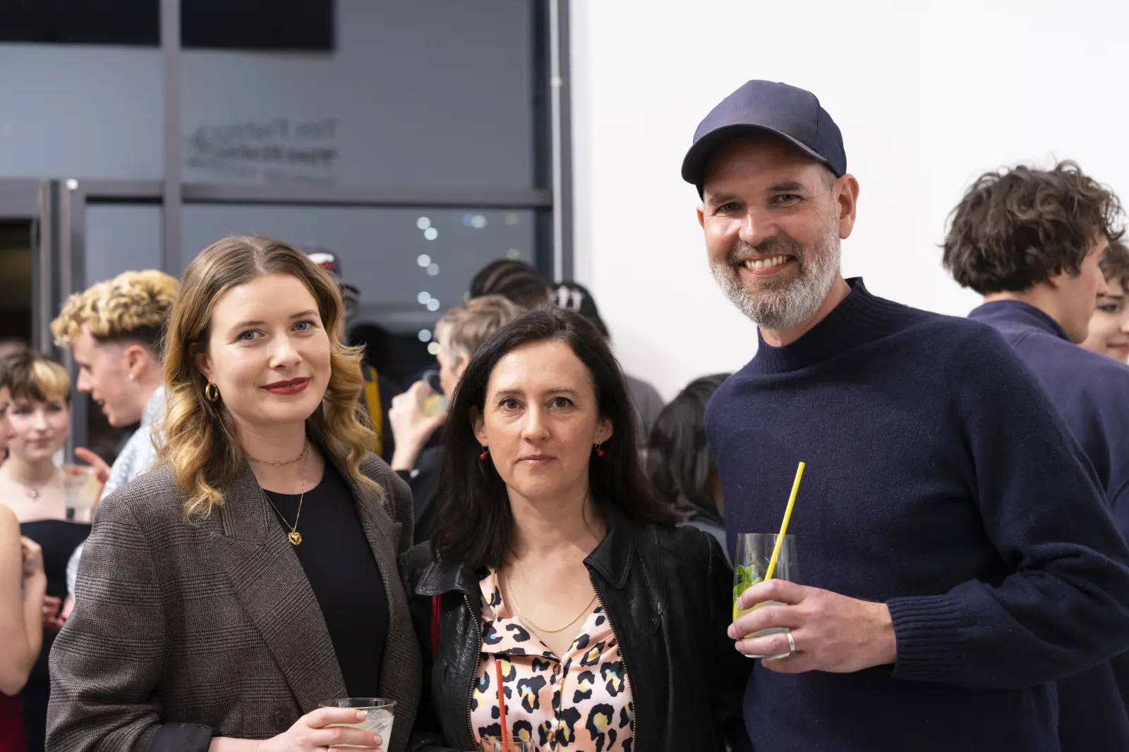 Hang-Up's artists Delphine Lebourgeois and Patrick Hughes also attended the night.