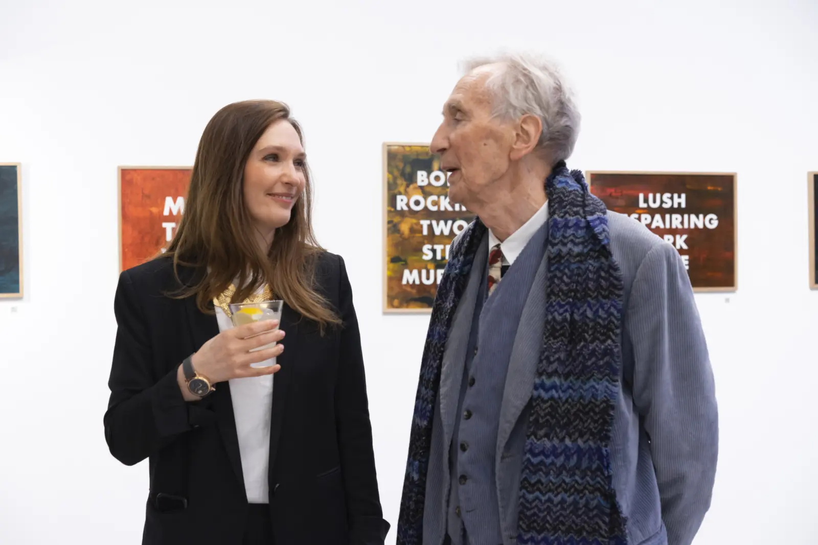 Hang-Up's artists Delphine Lebourgeois and Patrick Hughes also attended the night.