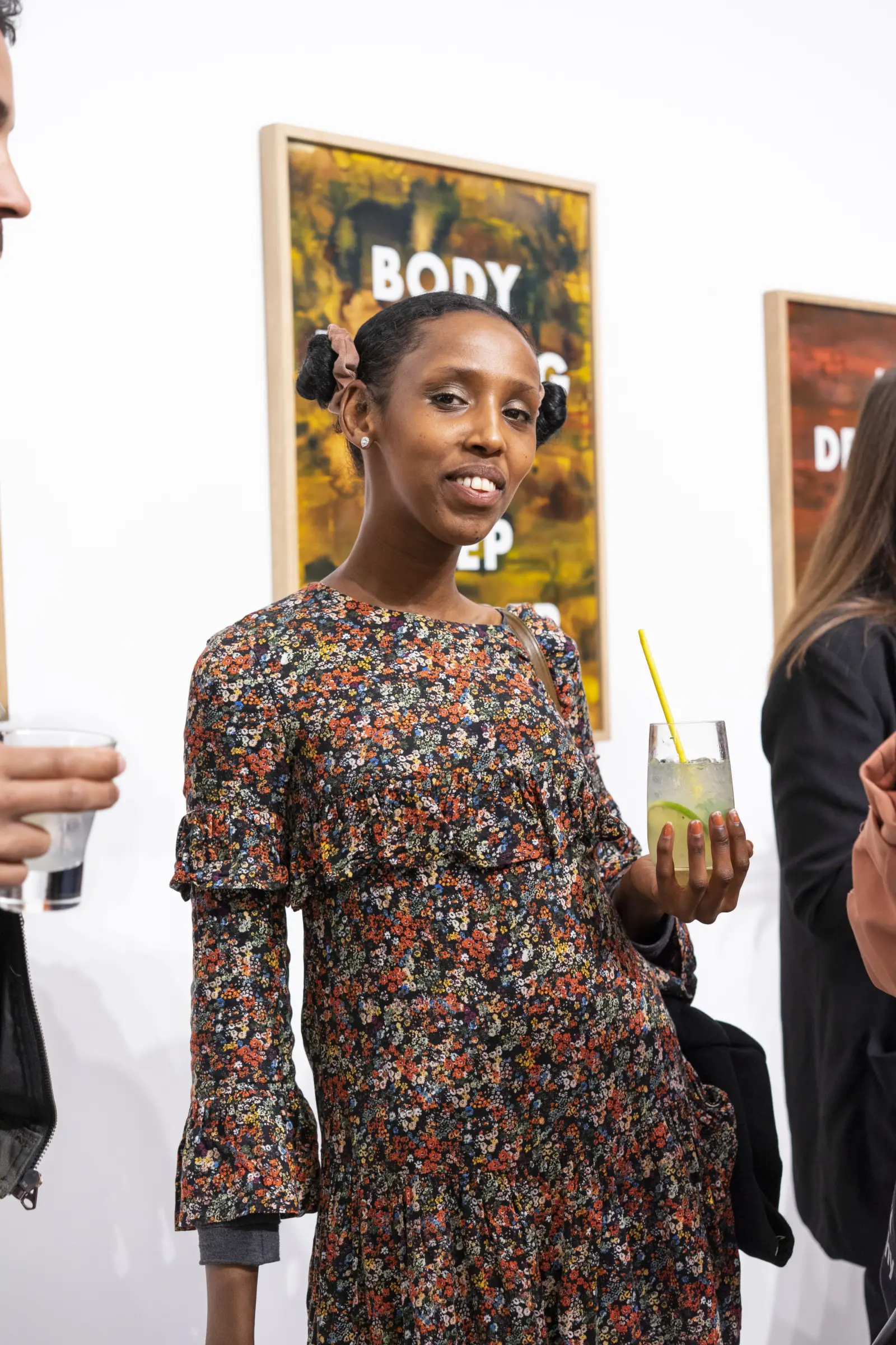 Guests to the private view of PARADISE VERSION.