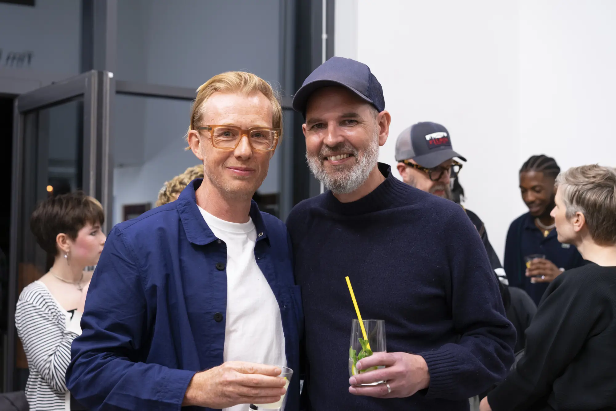 Gallery Director, Ben Cotton with Tim Fishlock.