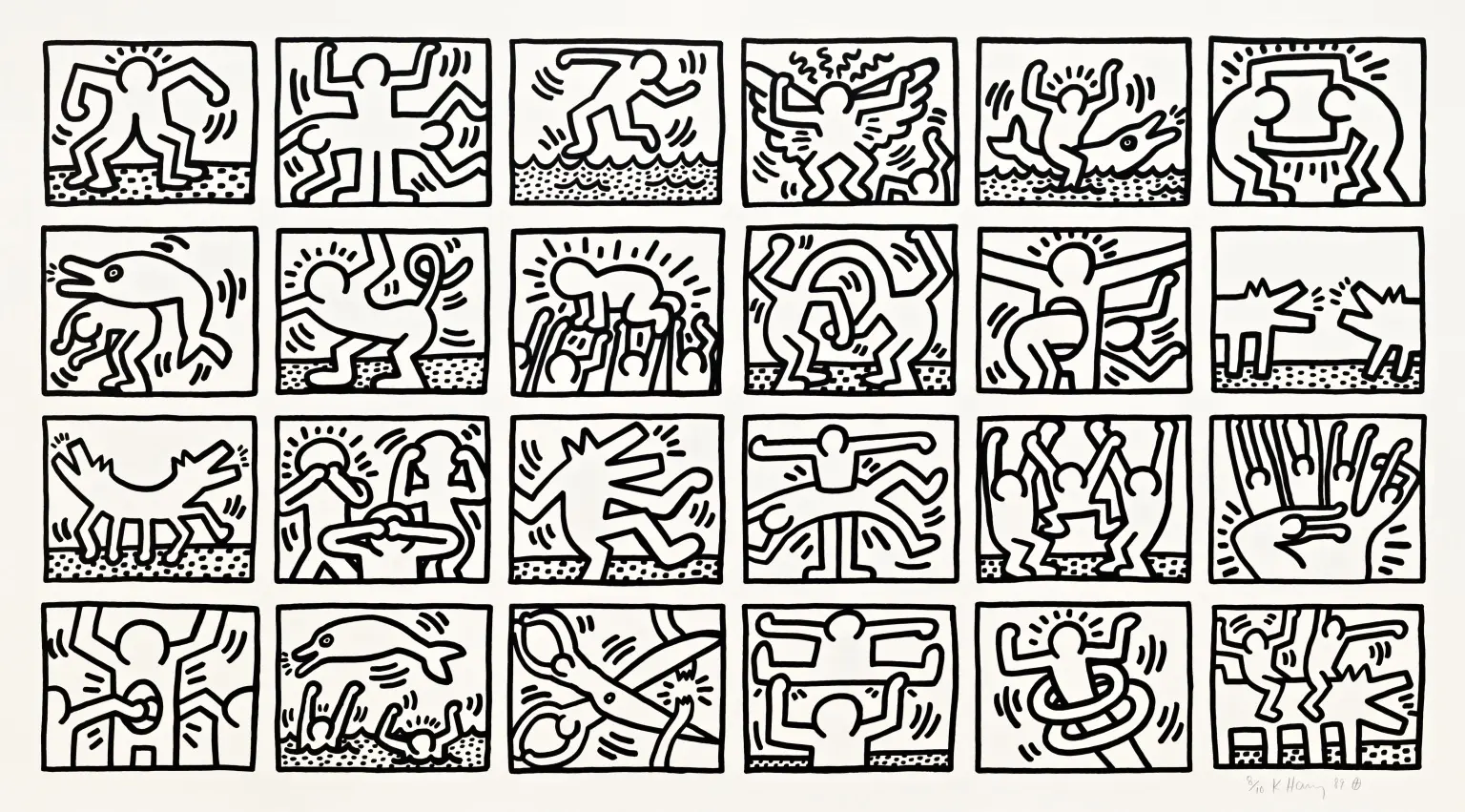 Keith Haring, Retrospect, 1989, Silkscreen, Edition of 10