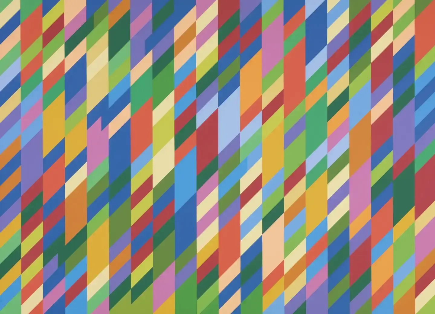 Bridget Riley at her studio | Nataraja, 1993
