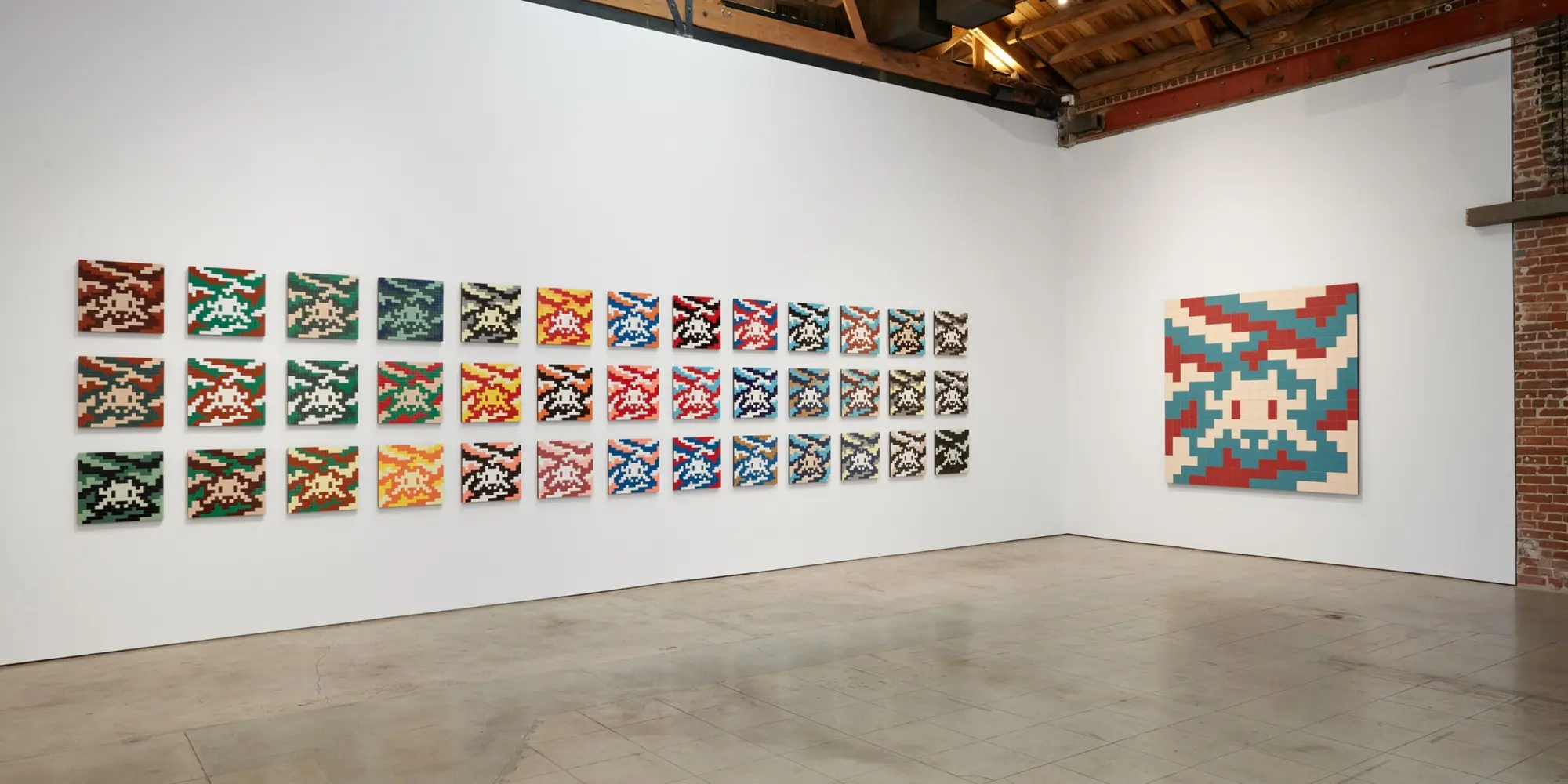 Installation shot of Camouflages & Devils Tower at Over the Influence in LA.