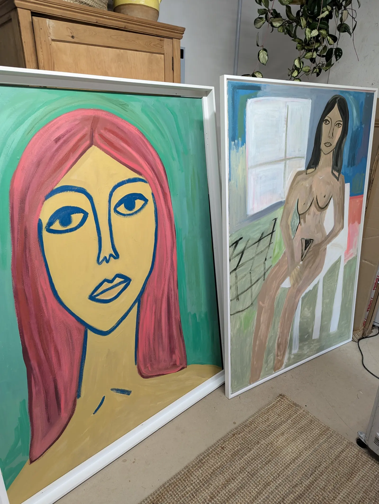 A selection of Rusty's paintings
