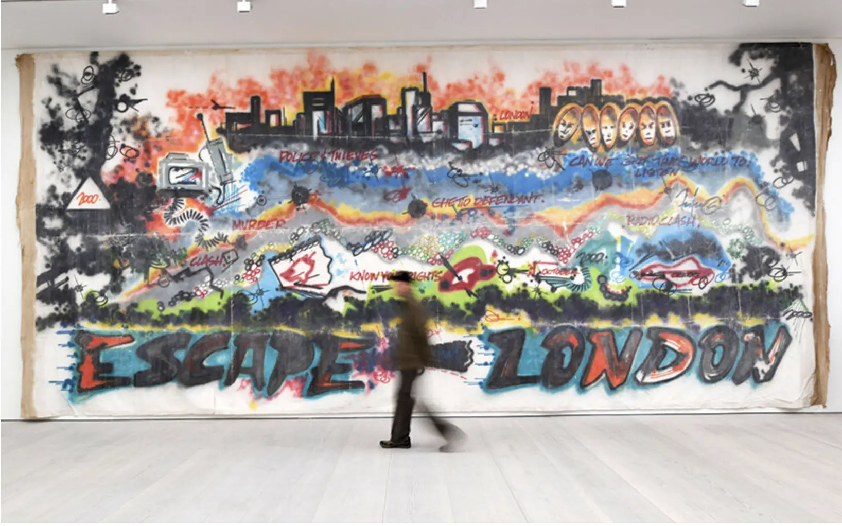 Installation shots of Beyond The Streets at Saatchi Gallery, 2023