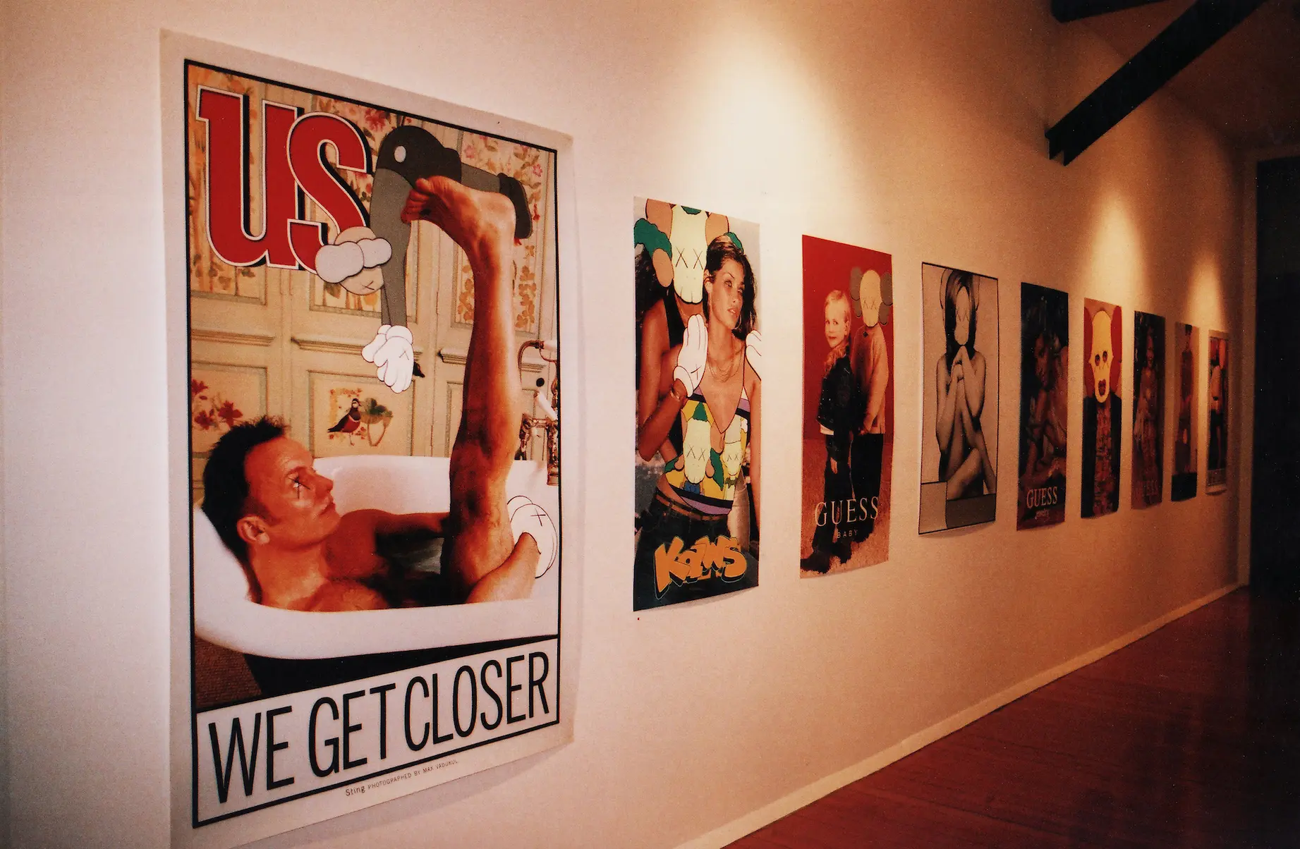 First ever UK solo exhibition of KAWS in 2002 at Elms Lesters.