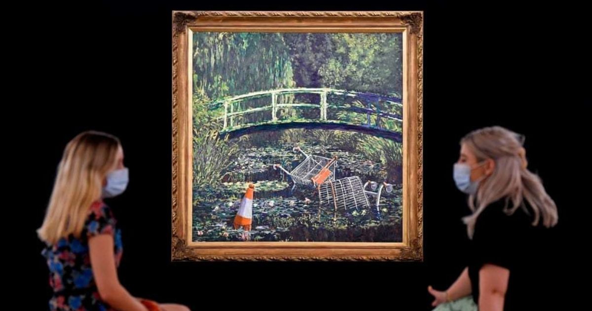 Banksy's 'Show Me the Monet' Is Headed to Auction | Hang-Up Gallery