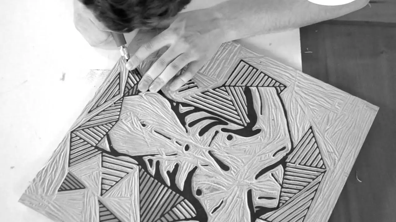 Woodcut - In process