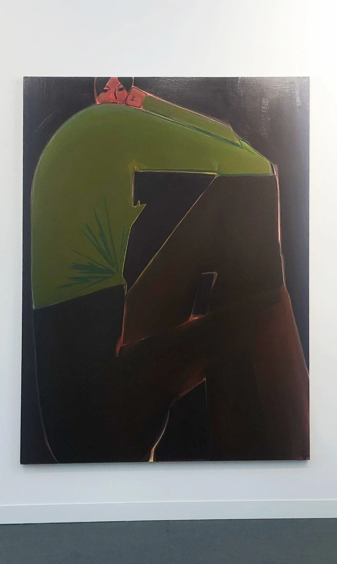 We were captivated by Kadel Willborn solo presentation of Heidi Hahn's oil on linen paintings.