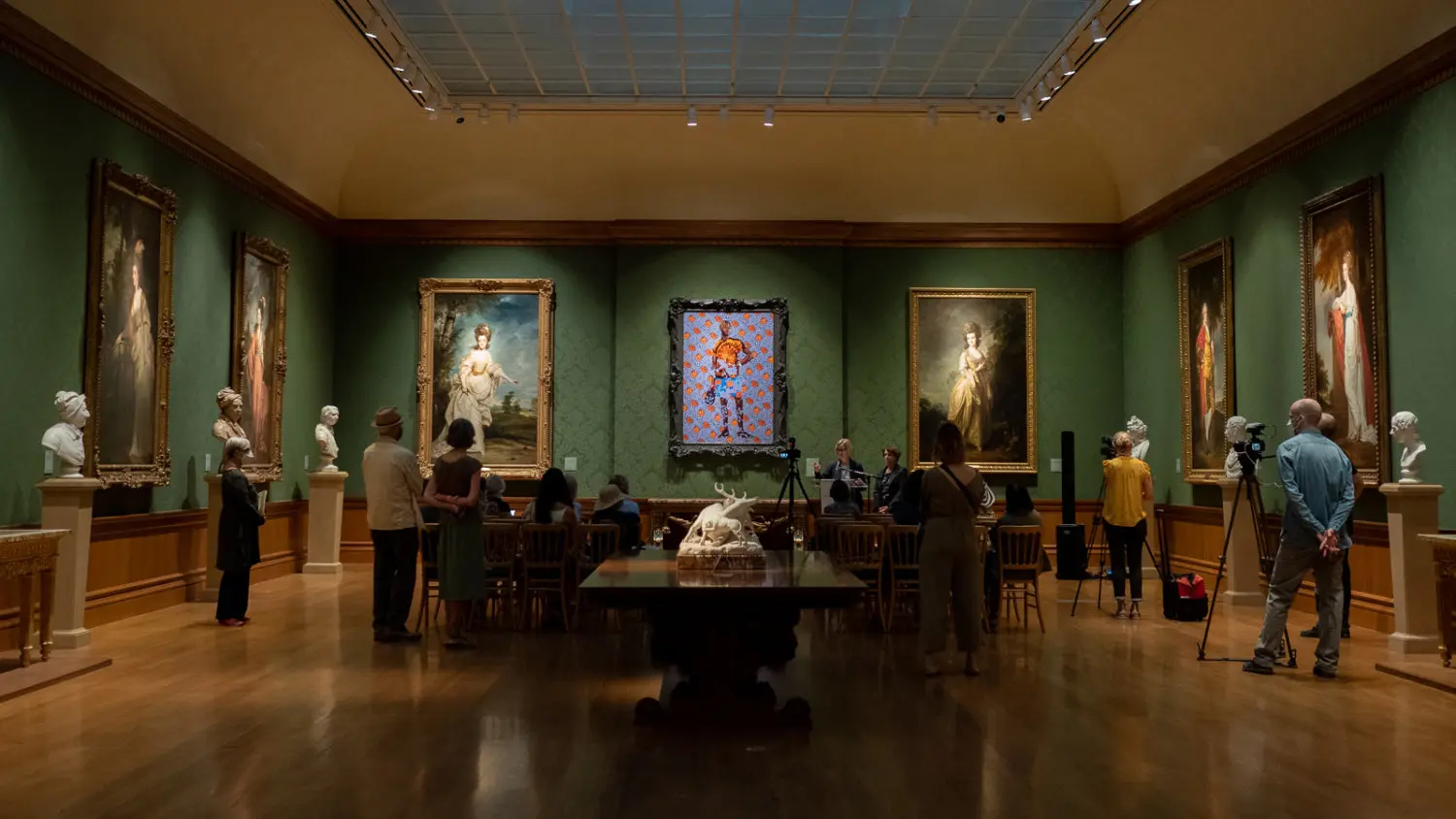 Kehinde Wiley’s “Portrait of a Gentleman” at Huntington Library, Arts Museum, and Botanical Gardens.