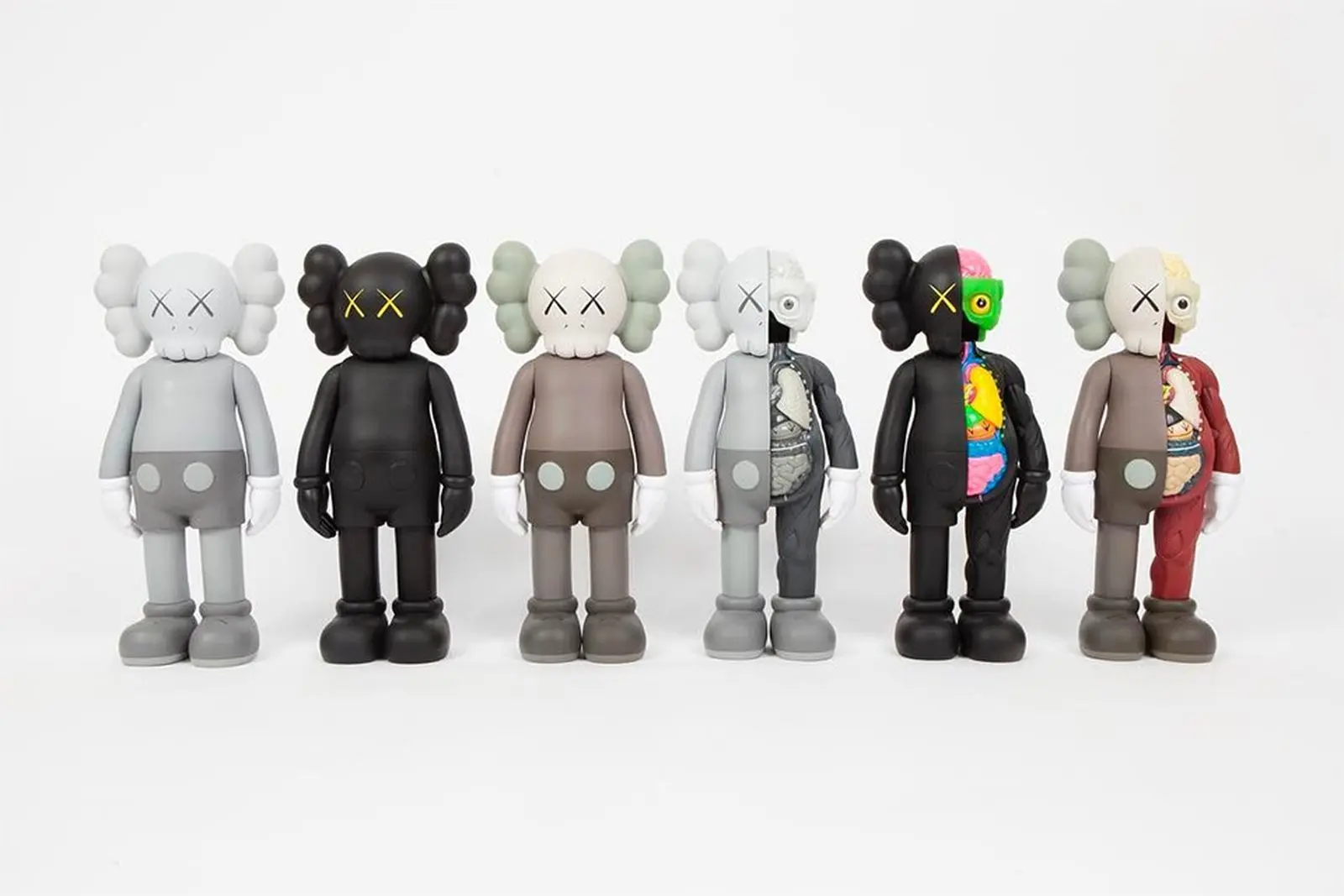 Set of KAWS companion figures,  2017.