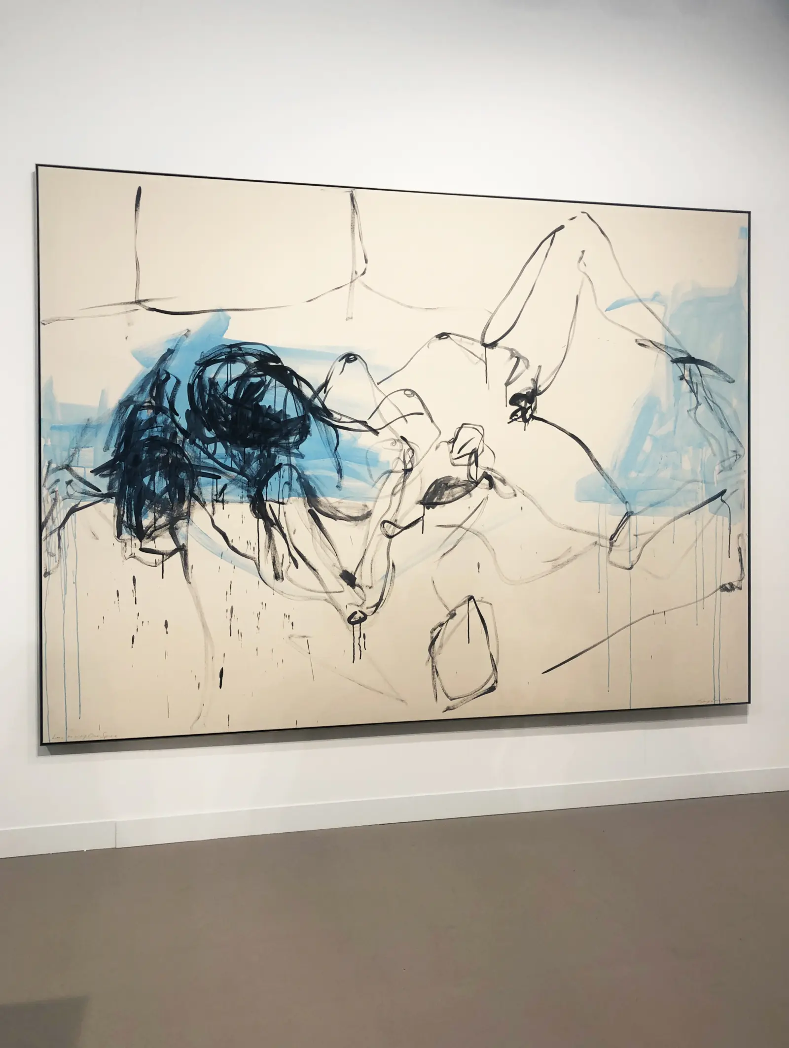 Tracey Emin’s 'Leave me in my Own Space' (2022) at Xavier Hufkens’s booth.