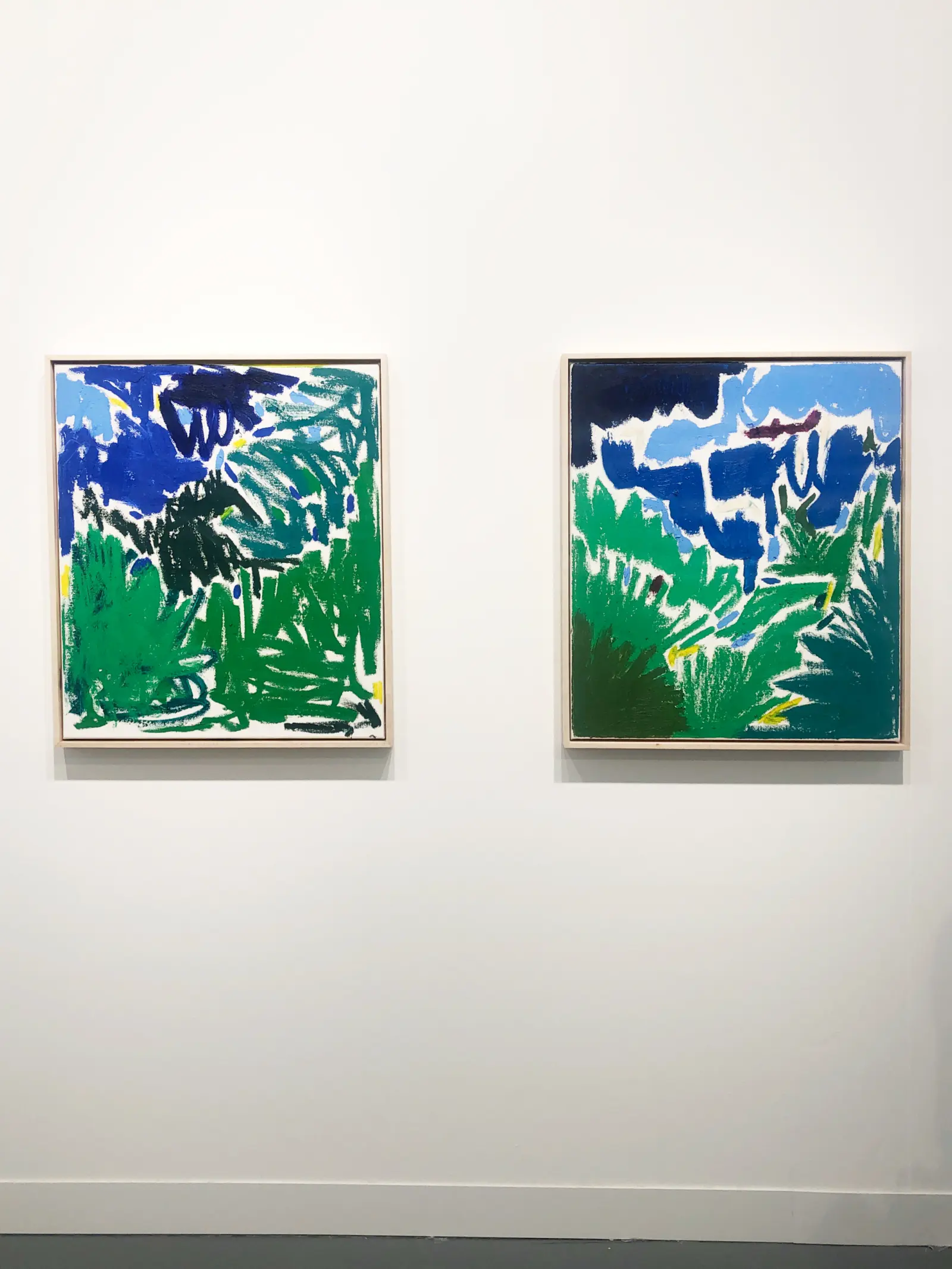 Bridget Riley at David Zwirner's stand and Andi Fischer presented by Sies + Höke.
