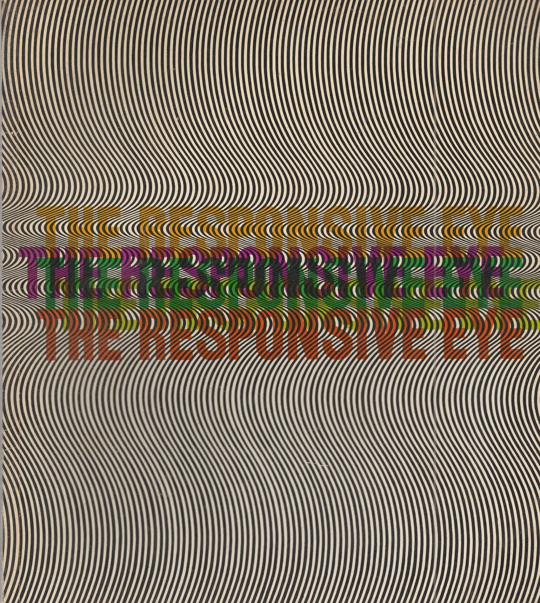 Catalogue cover for MoMA's The Responsive Eye by William C Seitz | Published by The Museum of Modern Art, New York, 1965