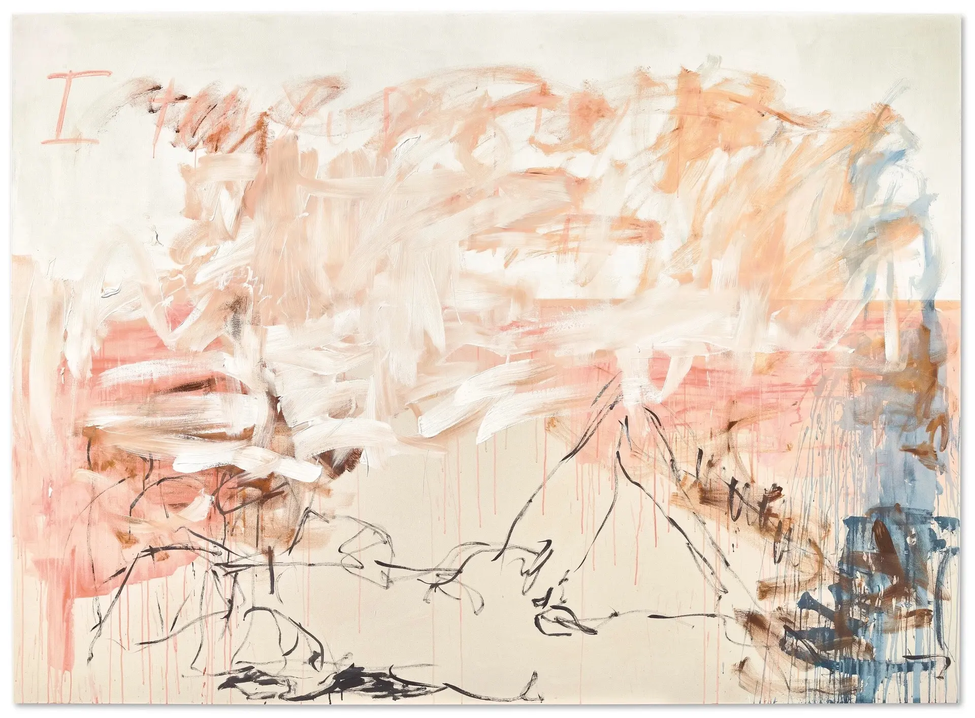 Tracey Emin, I told you don't try to find me, 2007, acrylic on canvas