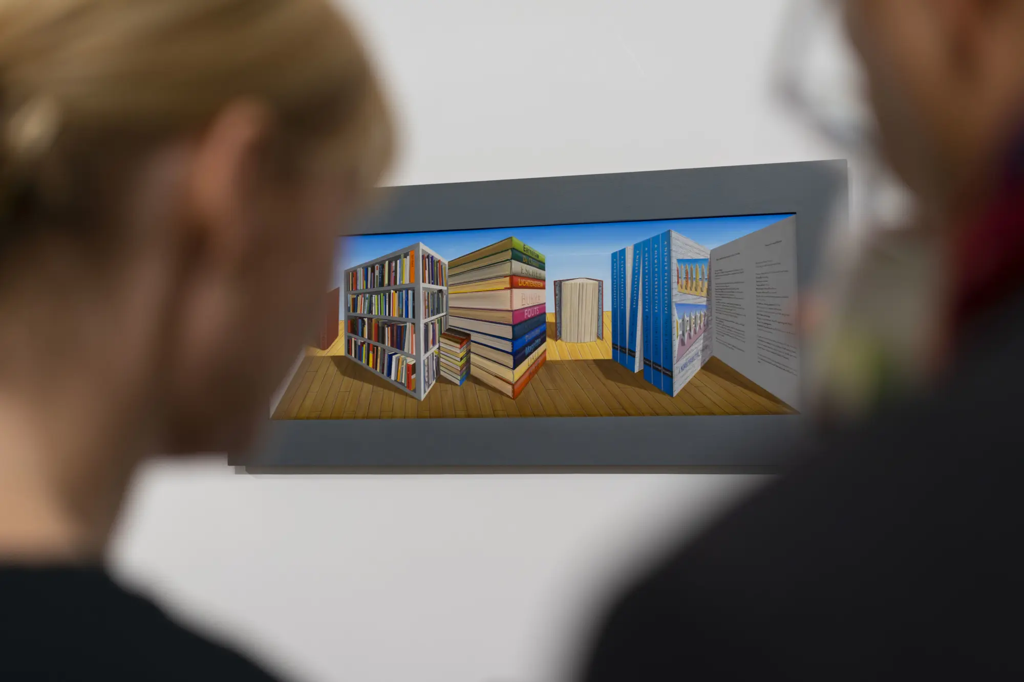 At the private view of Patrick Hughes: The Perspective Paradox