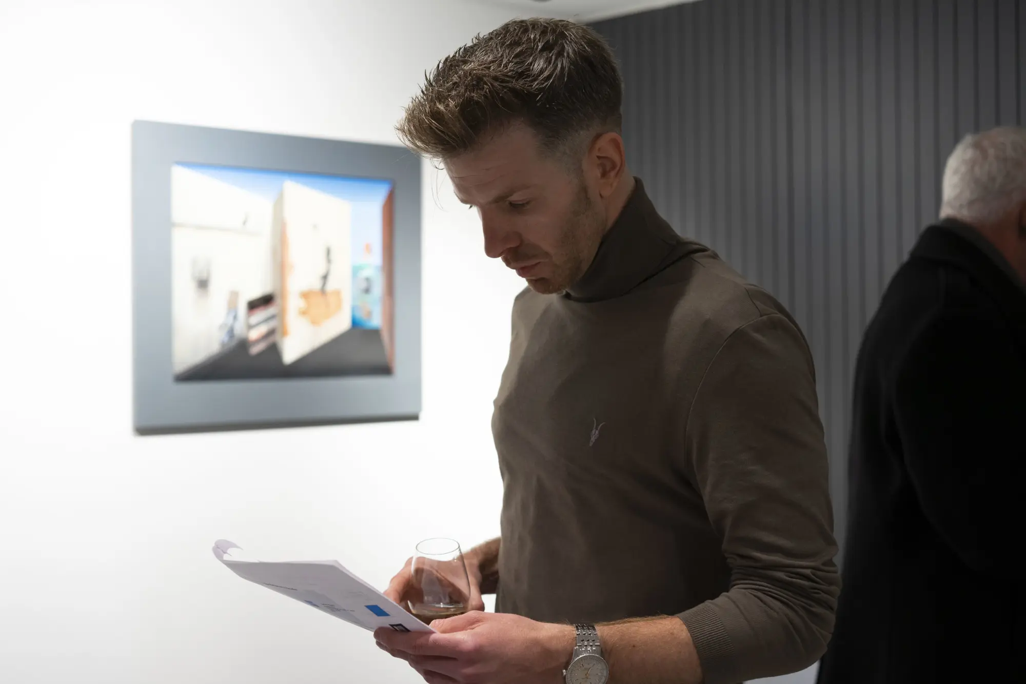 Guests had the chance to experience the Perspective Paradox and speak to the artist himself.