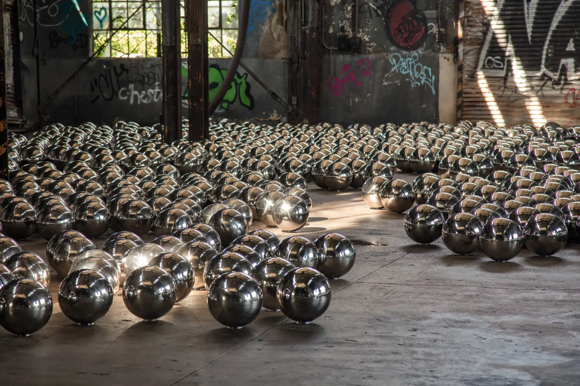 Rockaway! 2018 featuring a site-specific installation of Narcissus Garden.