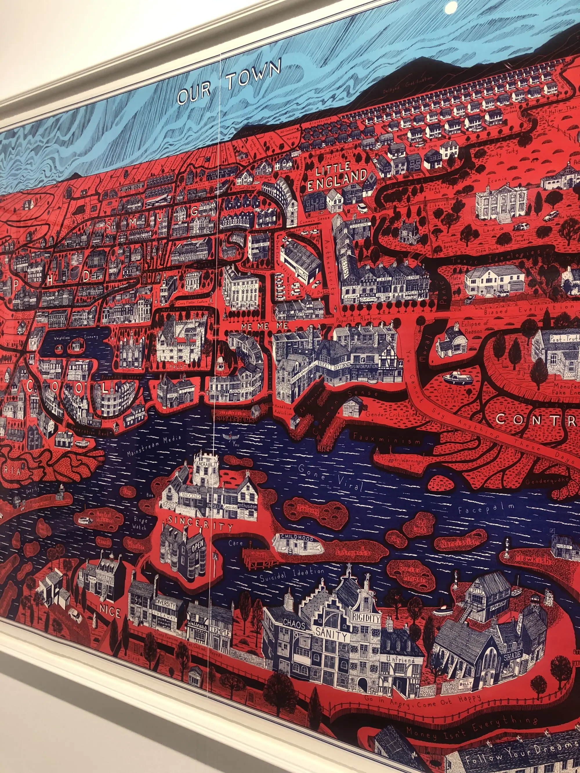 Grayson Perry, Our Town on dispaly at Victoria Miro's stand, Frieze London, 2022.