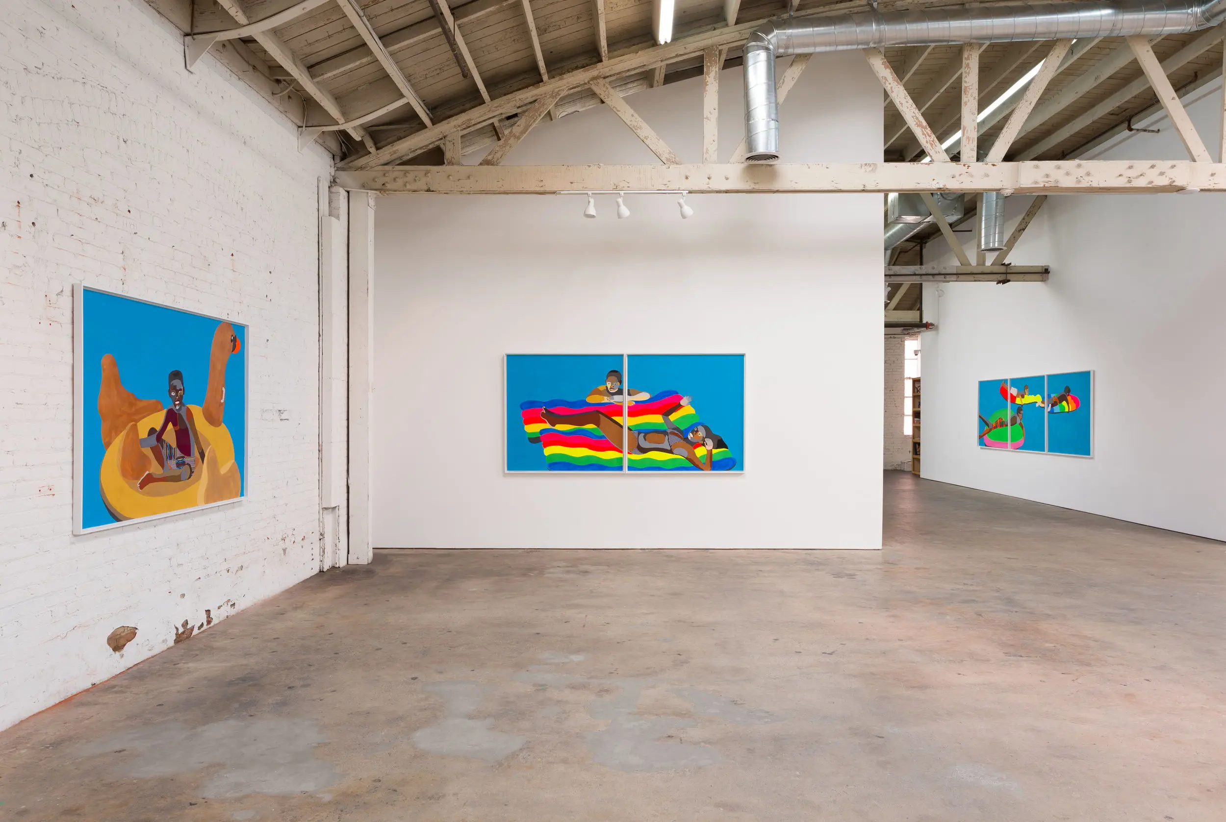 Derrick Adams' 'Repose' exhibition at UTA Artist Space, Los Angeles CA, 2017