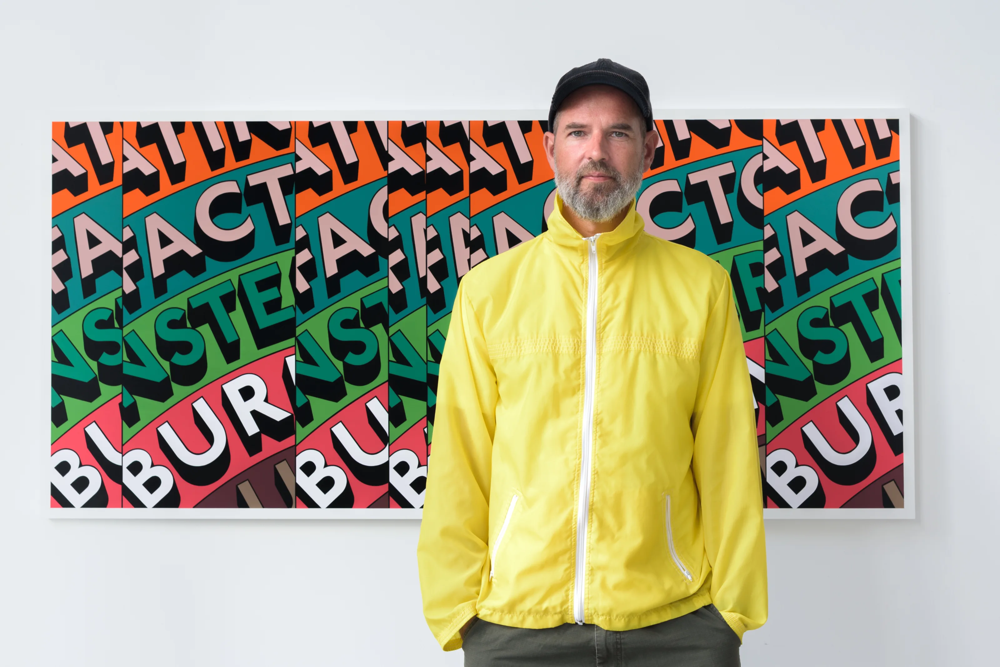 Tim Fishlock photographed at Hang-Up Gallery