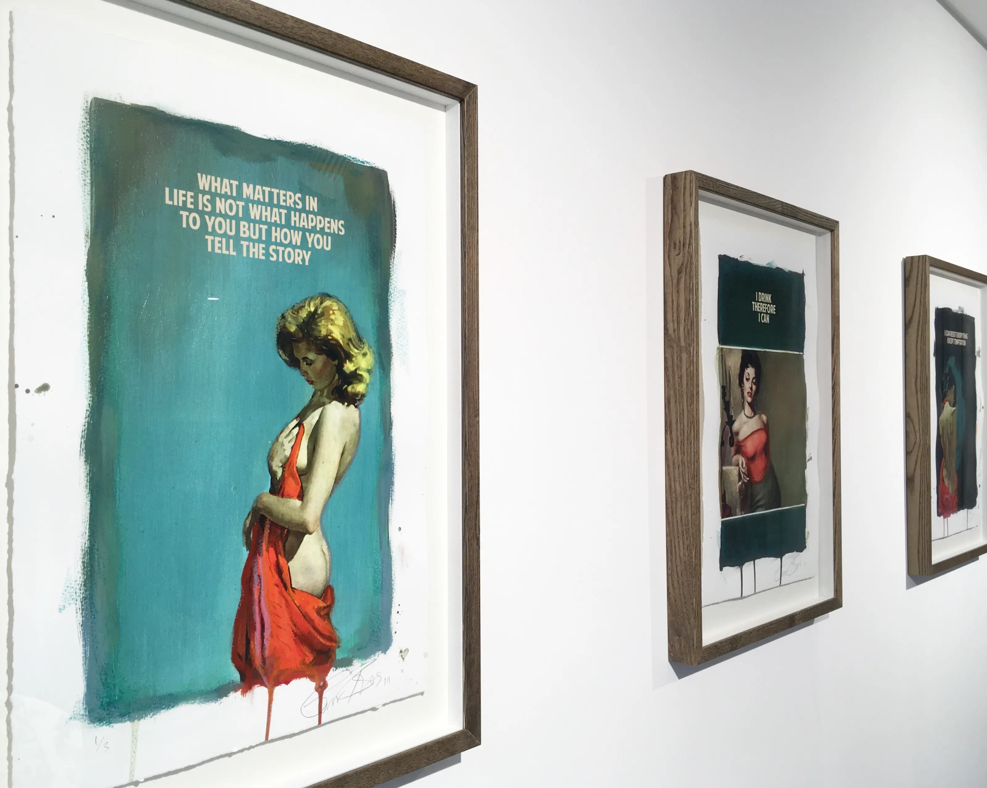 Hand-embellished editions by The Connor Brothers at Hang-Up's Launch Show, 2019.