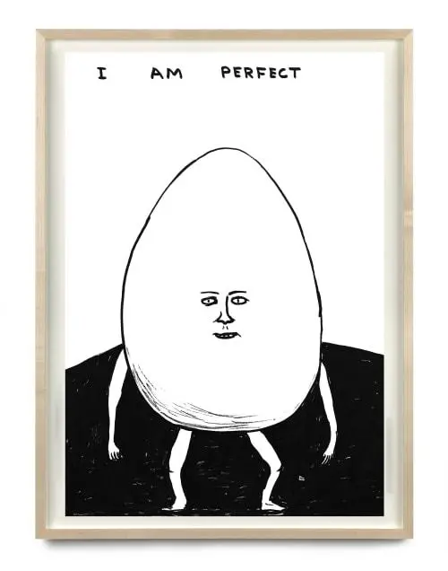 Two Untitled originals by David Shrigley from his 2020 series of Lockdown Drawings