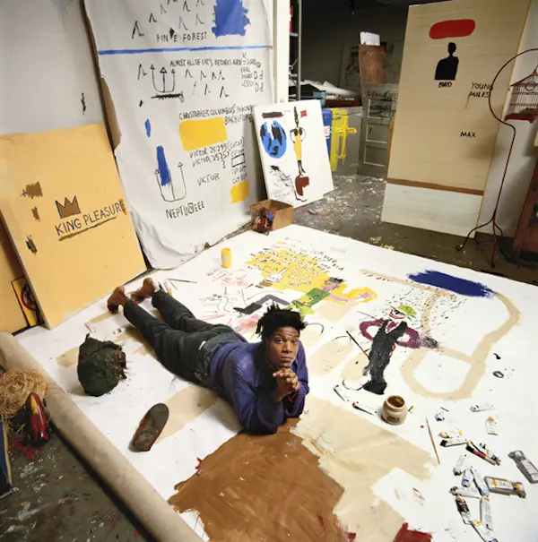 Jean-Michel Basquiat in his New York Studio, 1987