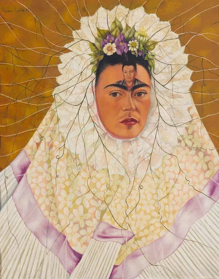 Diego On My Mind (Self-portrait as Tehuana), oil on masonite, 1943.