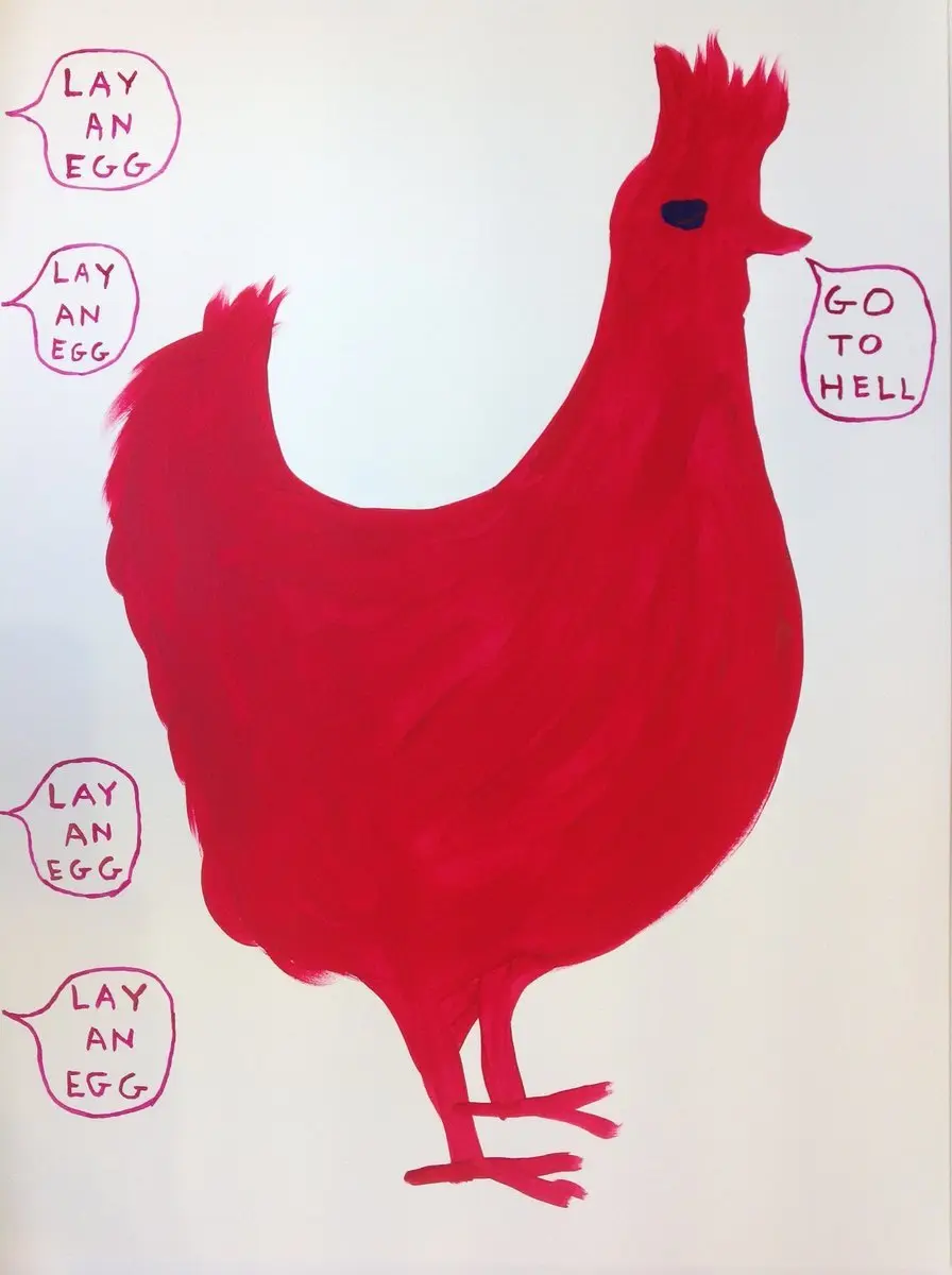 Lay An Egg by David Shrigley, 2018