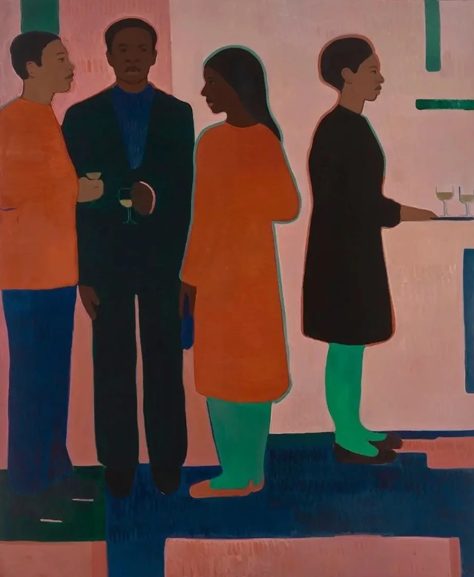 Sahara Longe, Catch Up (2022). Oil on linen.