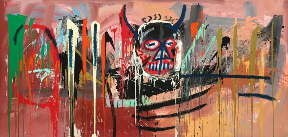 Jean-Michel Basquiat 'Untitled' (1982) acrylic and spray paint on canvas.