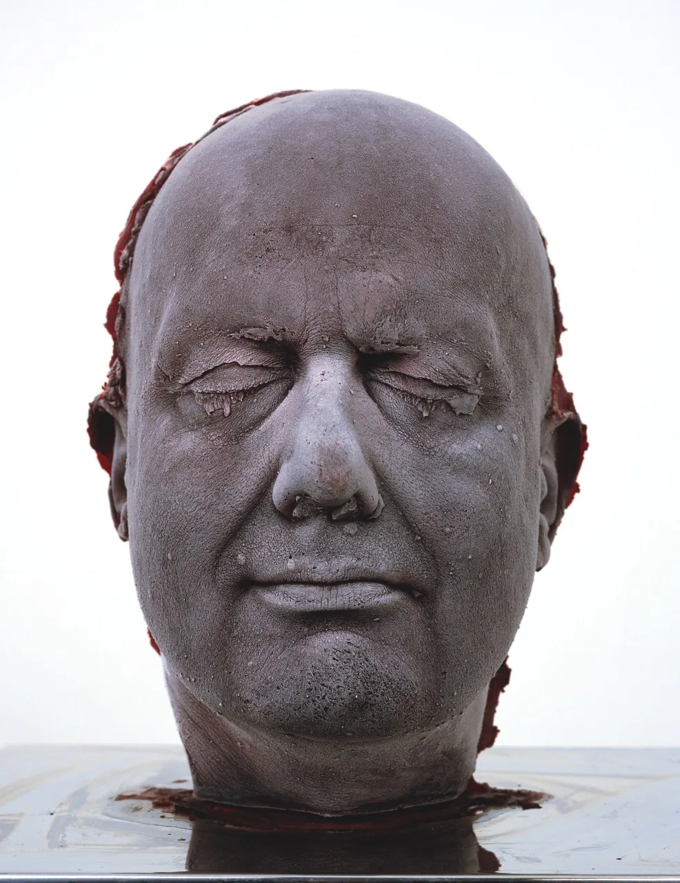 Self, 1991 and Self, 2006. Blood, stainless steel, Perspex and refrigeration equipment.