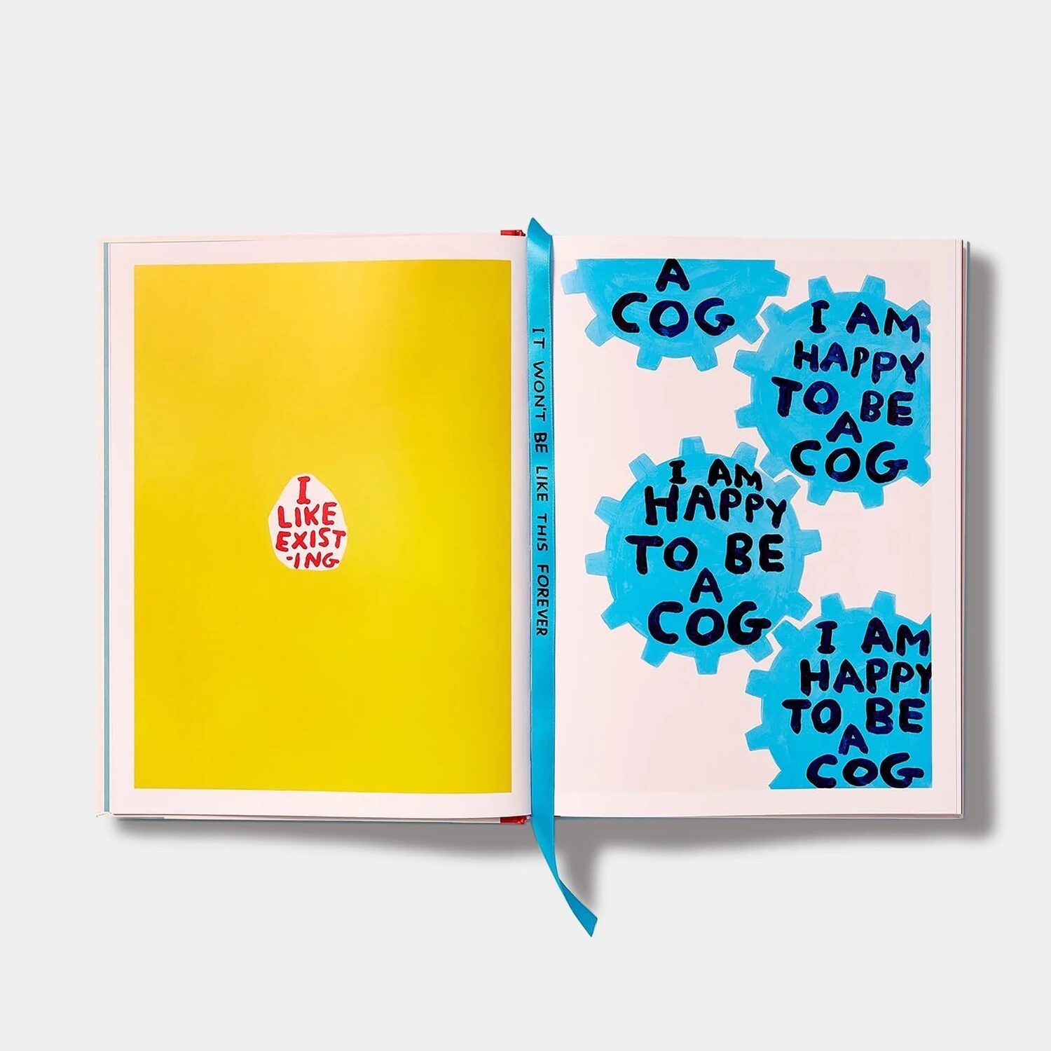 Pages of David Shrigley's Get Your Shit Together book