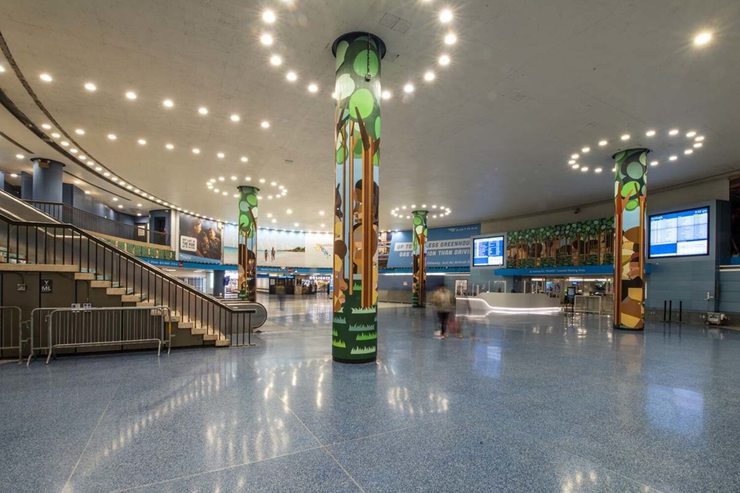 Derrick Adams, The City Is My Refuge, Penn Station NY