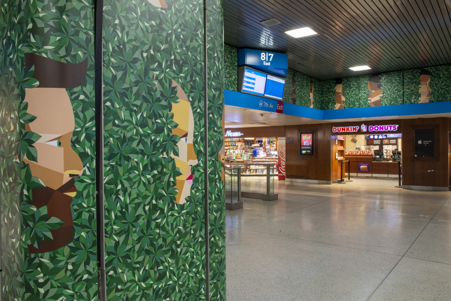 Derrick Adams, The City Is My Refuge, Penn Station NY