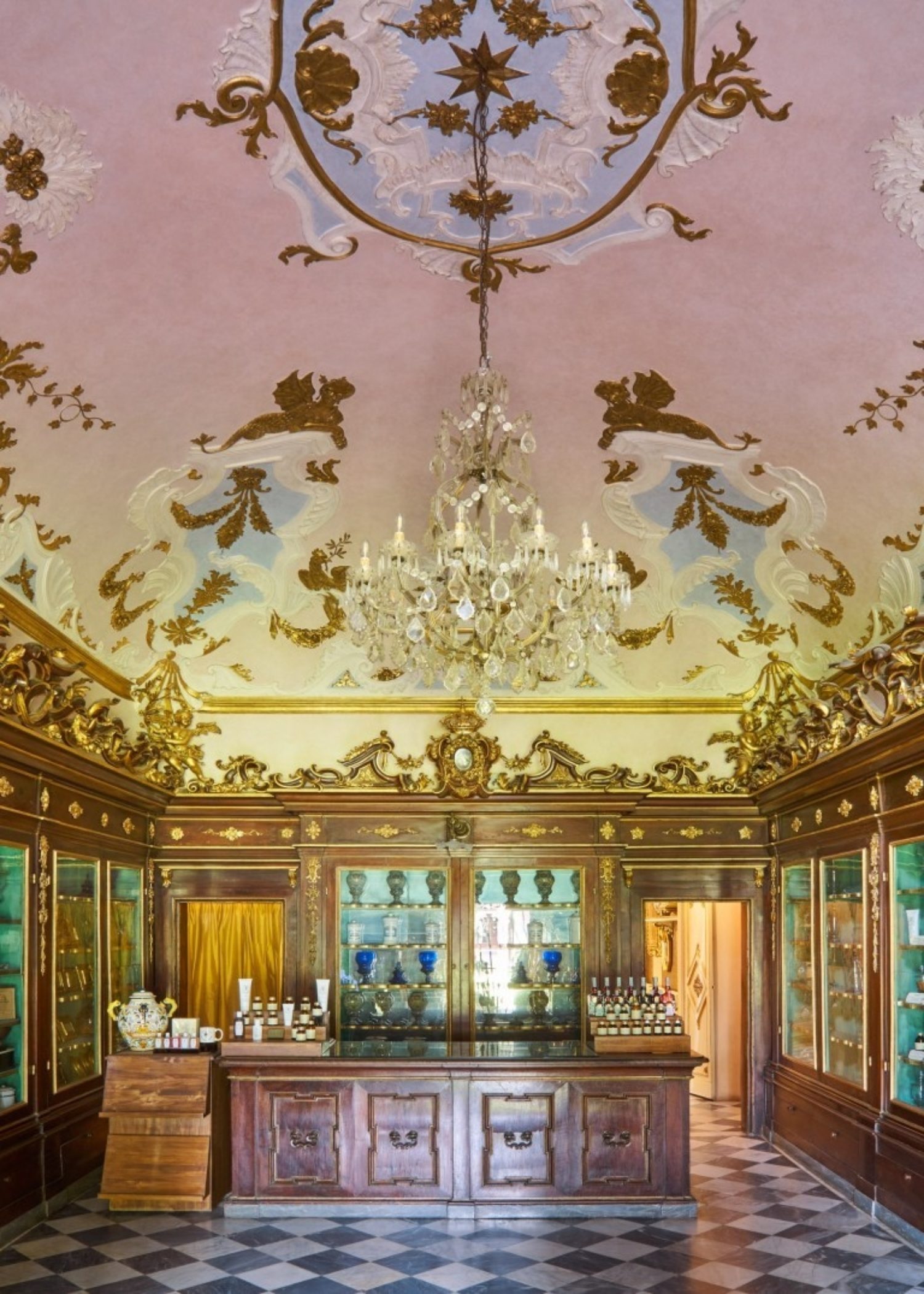 The historical shop of Officina Profumo-Farmaceutica di Santa Maria Novella.