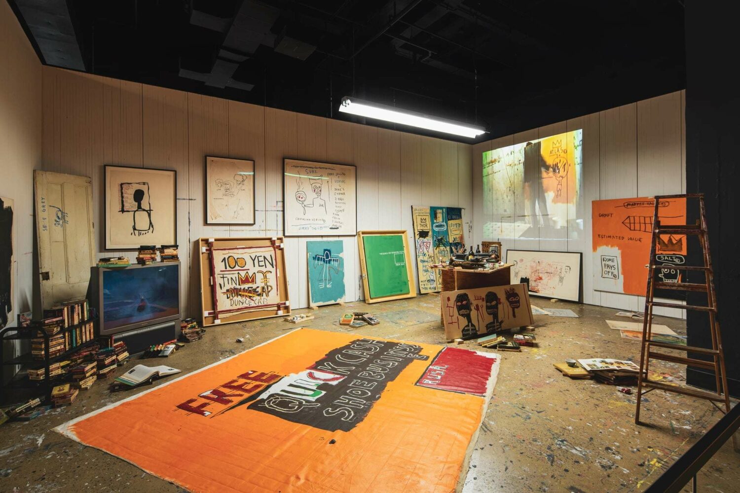 Jean-Michel Basquiat, King Pleasure at Starrett-Lehigh Building, New York.