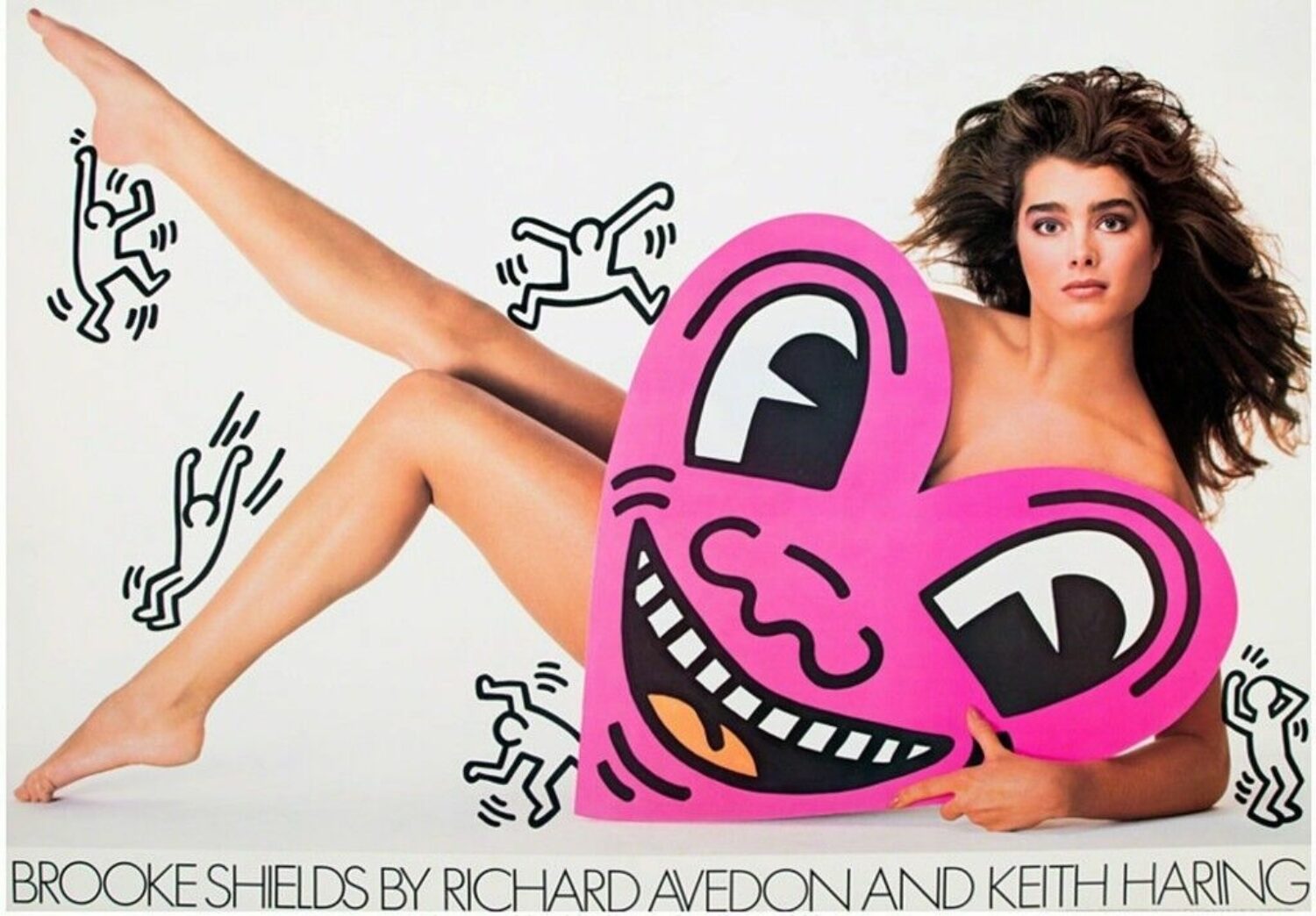 Brooke Shields by Keith Haring & Richard Avedon, 1985.