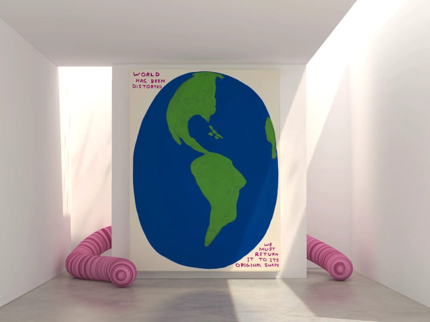 The Unconventional Gallery, from David Shrigley's collaboration with the Maison Ruinart.