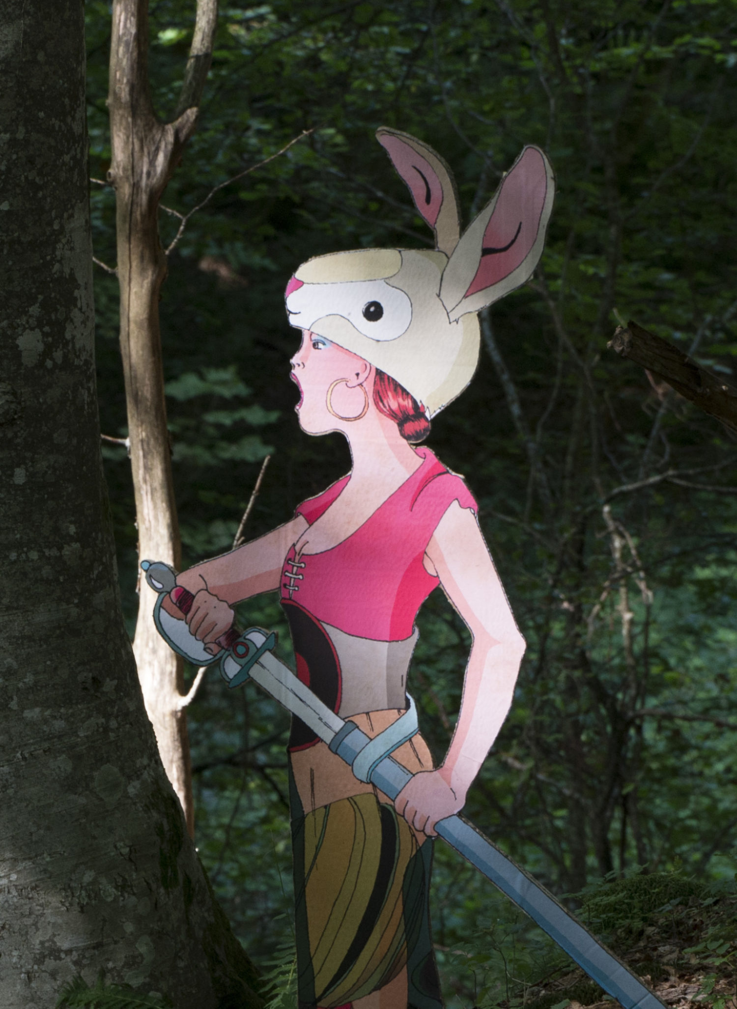 Close-Up of Delphine Lebourgeois' three dimensional Guardians.