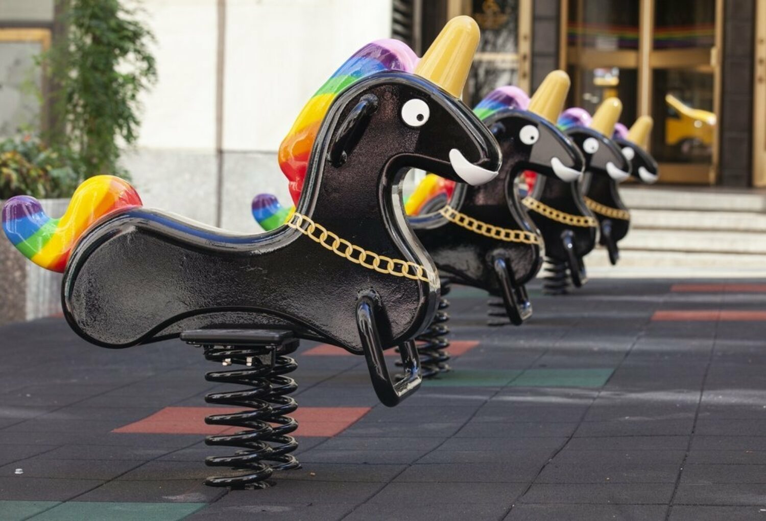 Derrick Adams, Funtime Unicorns at the Rockerfeller Center