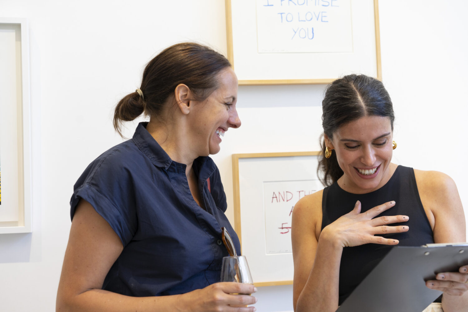 PR Lisa Baker and Gallery Manager, Laura Rivas-Lopez