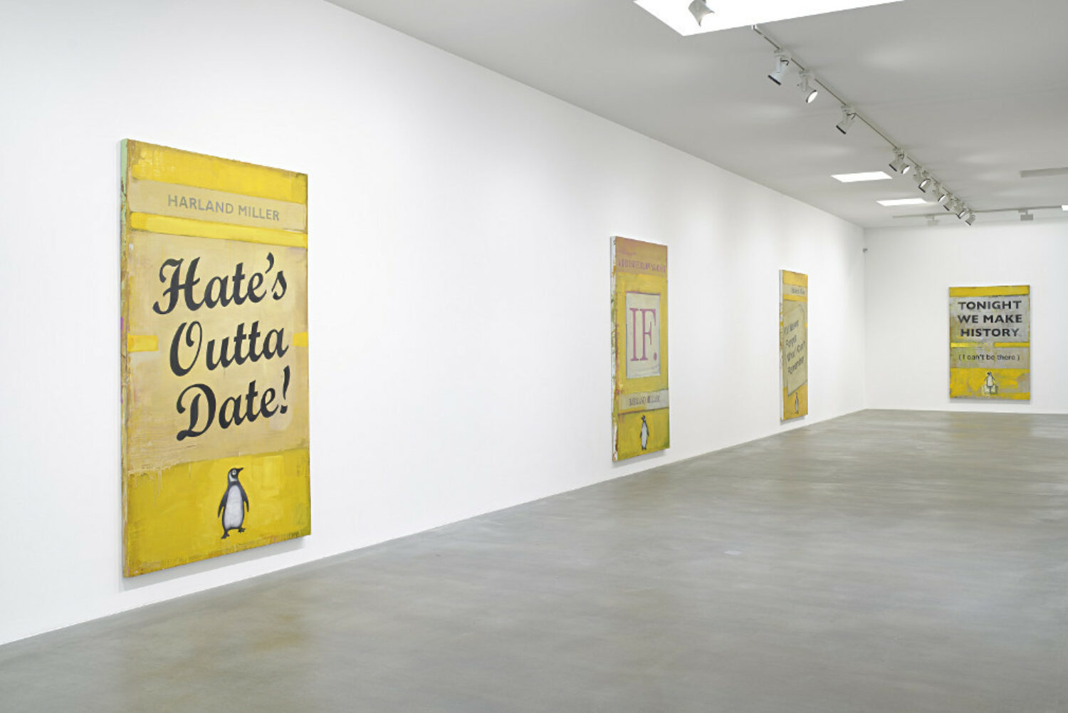 Harland Miller: Tonight We Make History (P.S. I Can’t Be There) at Blain Southern, Berlin.