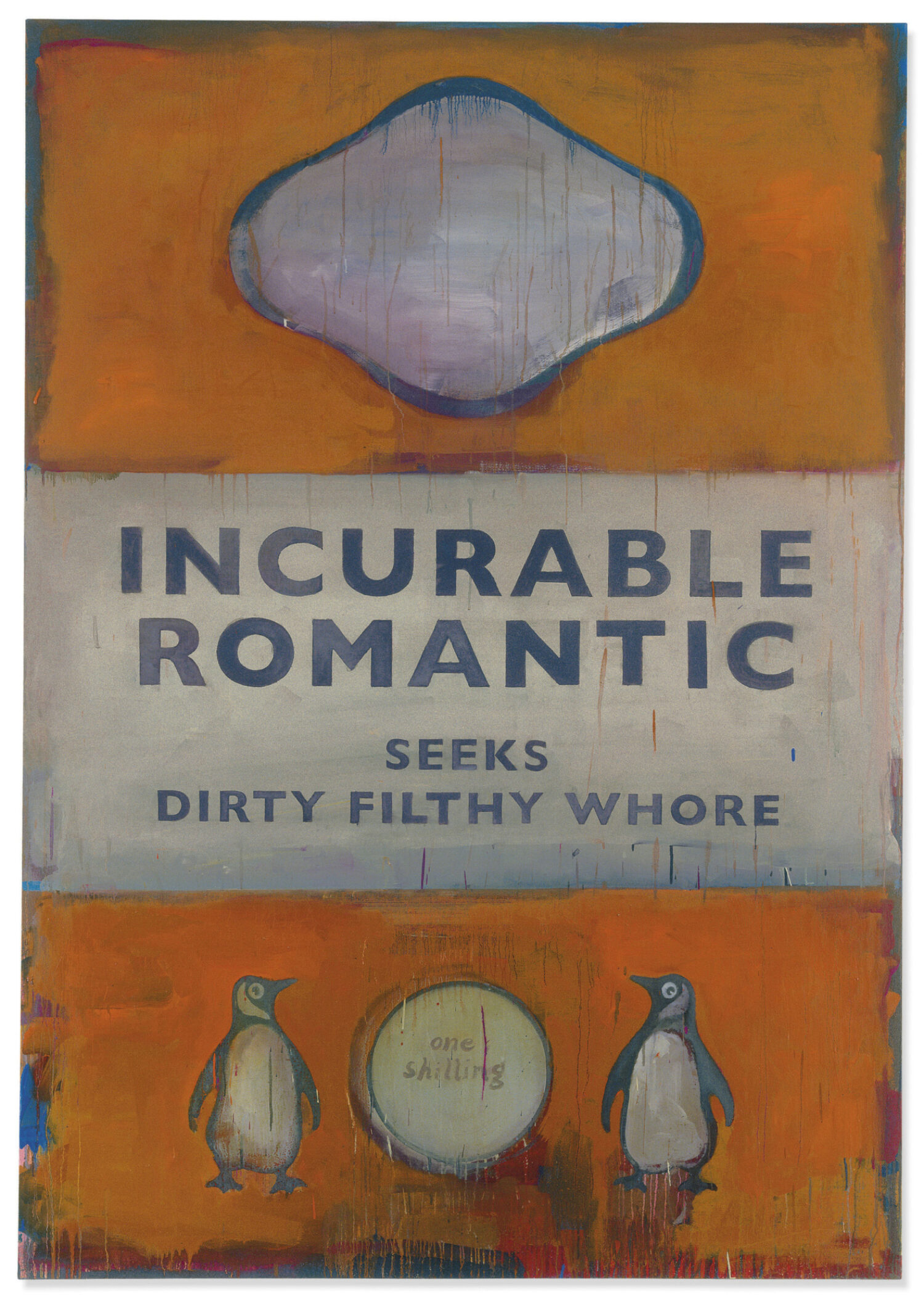 Incurable Romantic Seeks Dirty Filthy Whore by Harland Miller, 2007