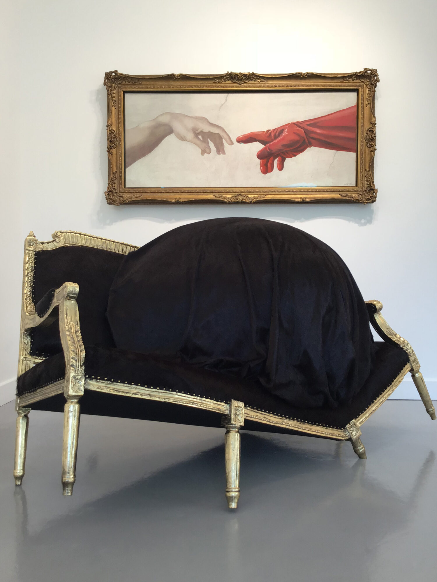 This Banksy original and Nina Saunders sculpture demonstrate how well classic and contemporary can mix.